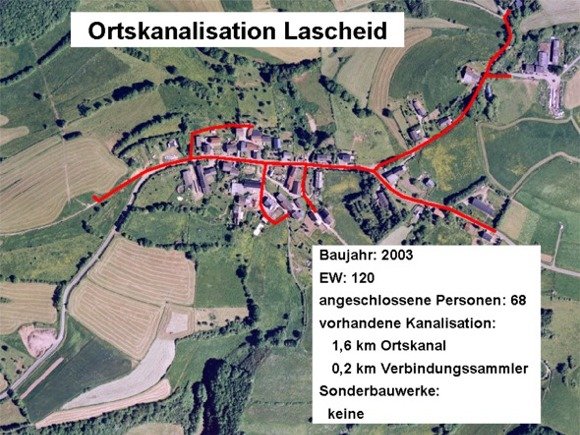 Bild: Ortskanalisation Lascheid