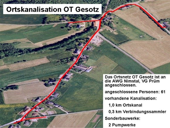 Bild: Ortskanalisation Plütscheid-Gesotz