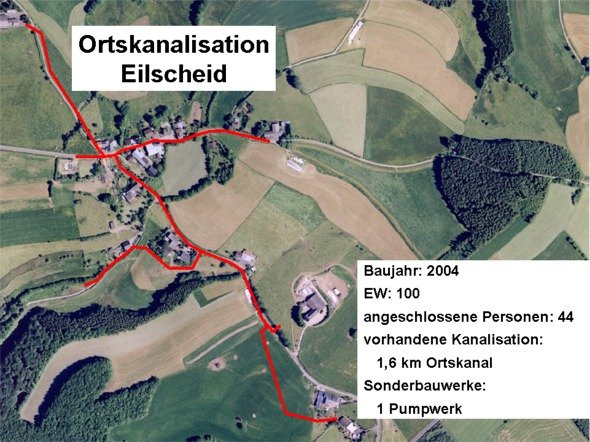 Bild: Ortskanalisation Eilscheid