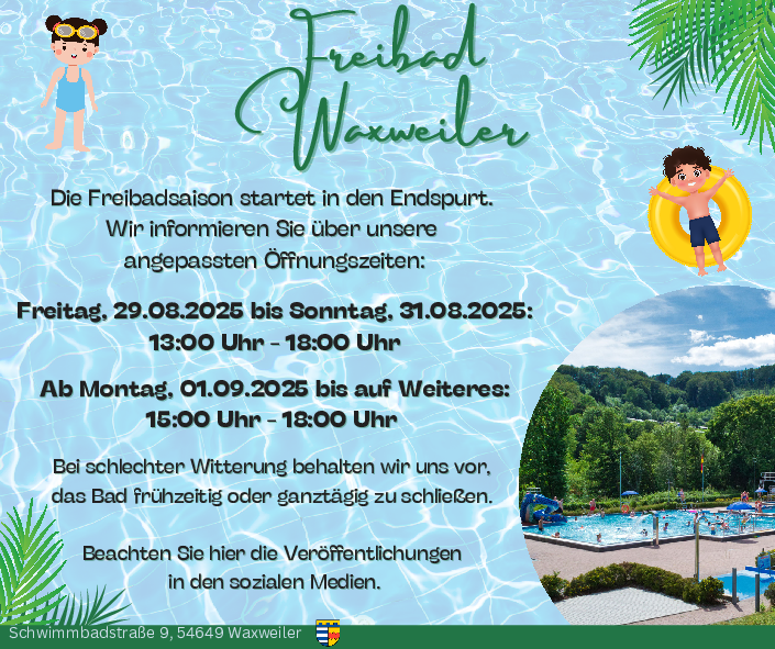 Grafik: Endspurt im Freibad