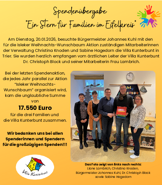 PDF: Spendenübergabe an Villa Kunterbunt