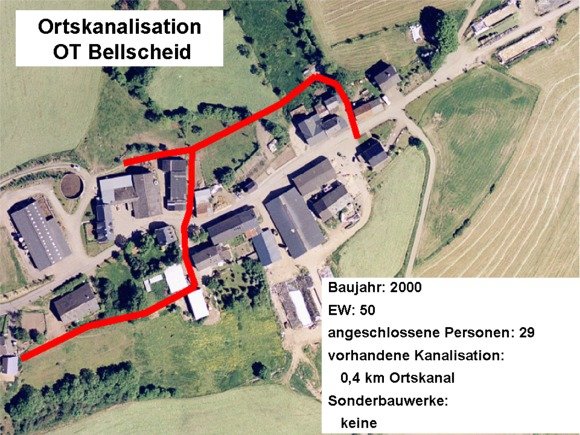 Bild: Ortskanalisation Krautscheid-Bellscheid