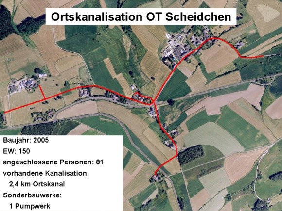 Bild: Ortskanalisation Lauperath-Scheidchen
