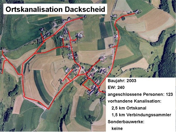 Bild: Ortskanalisation Dackscheid