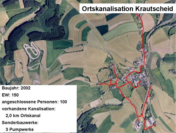 Bild: Ortskanalisation Krautscheid