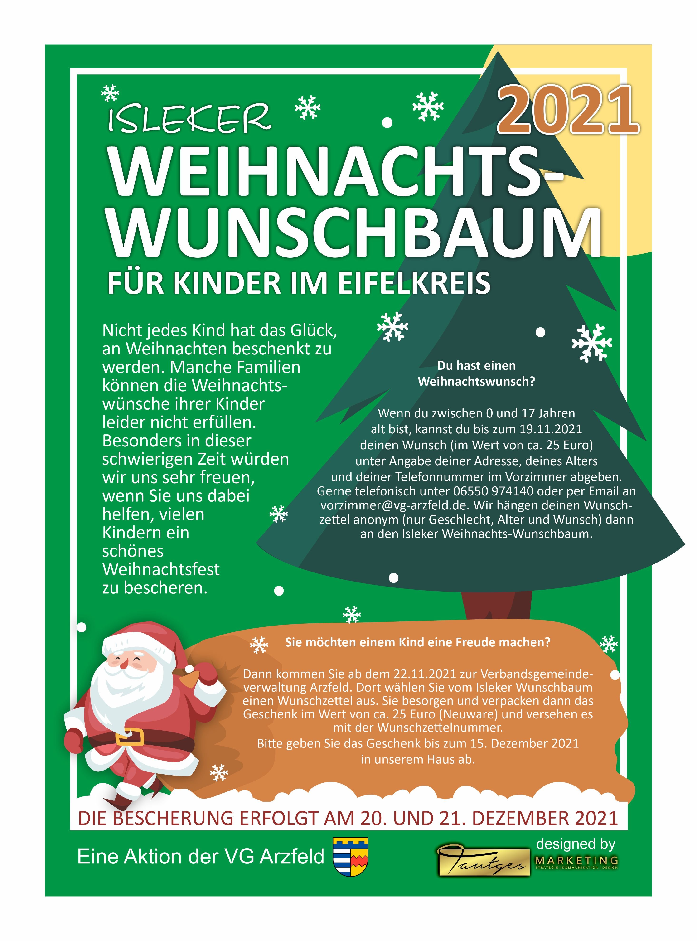 Aktion 'Isleker Weihnachtswunschbaum'